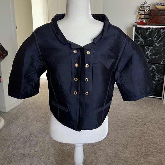 Prada Jackets & Blazers - EUC Prada Navy Blue Formal Jacket - Size Medium 42